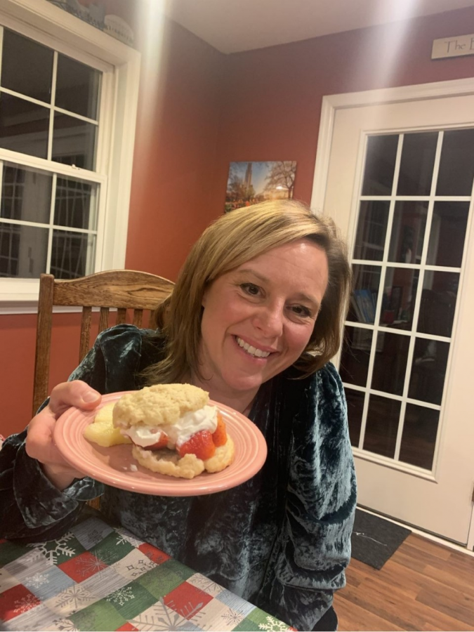 Mrs. Hoetzlein and her Strawberry Shortcake